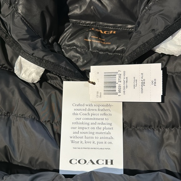 New coach women’s coat size M New with tags - Picture 9 of 9